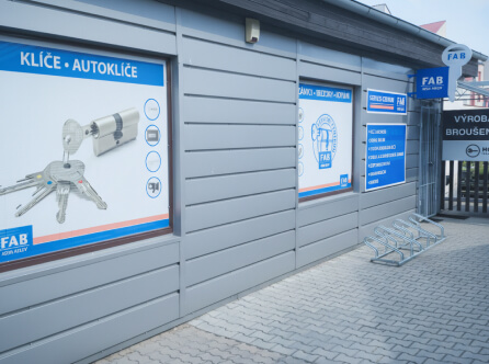 Prodejna zámečnictví Klíče Houdek v Pardubicích